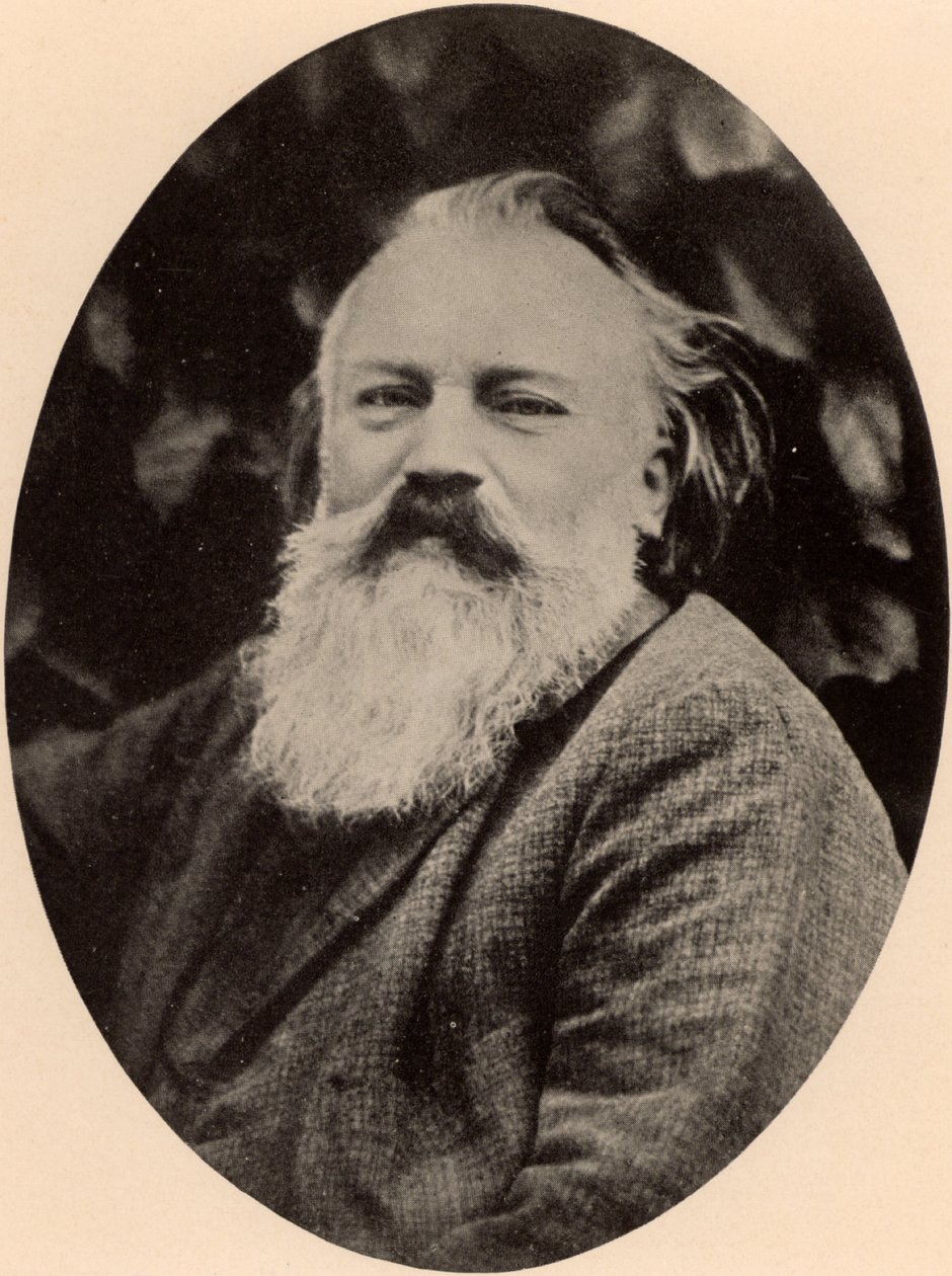 Johannes Brahms (1833-1897), německý hudební skladatel od Unknown photographer