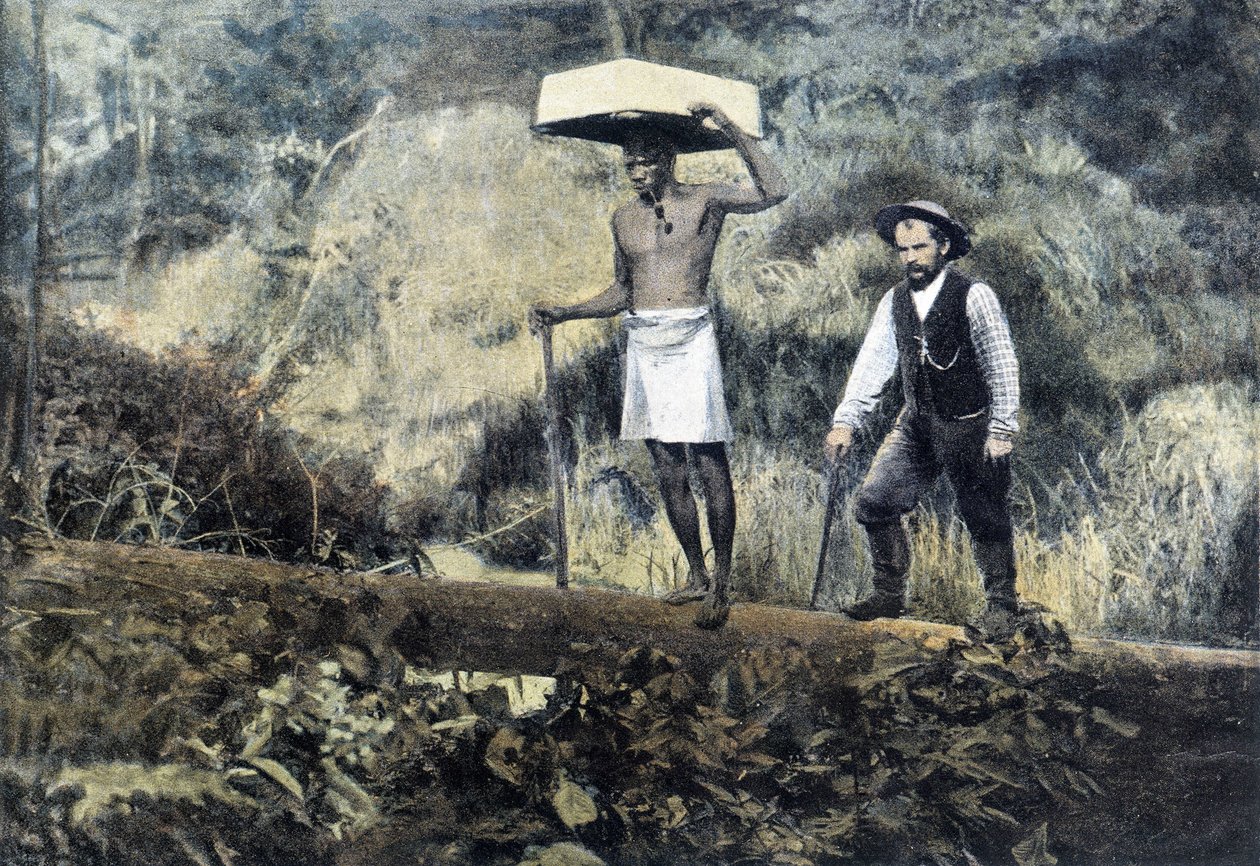 Kentzer: hledač zlata a jeho nositel - fotografie, konec 19. století od Unknown photographer