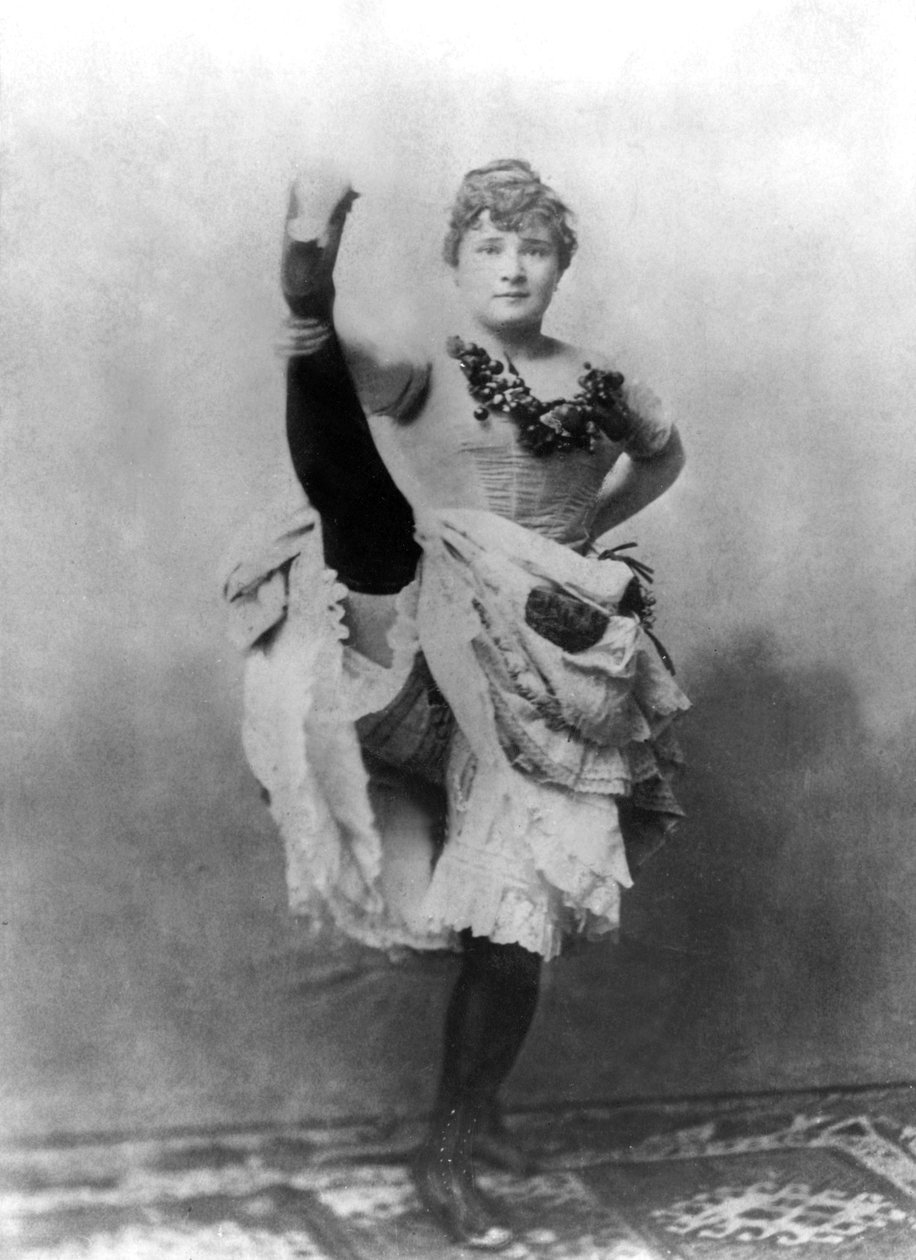 Louise Weber (1870-1929) aka La Goulue, francouzská tanečnice francouzského kankánu ve Folies Bergeres v Paříži a modelka Toulouse Lautreca od Unknown photographer