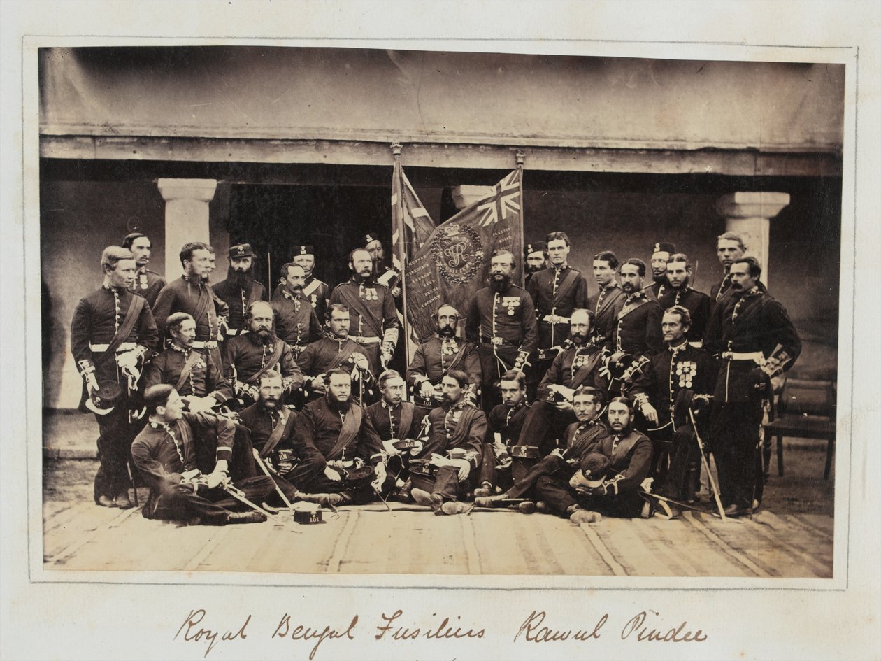 Příslušníci 101. pěšího pluku (královští bengálští střelci) v Rawalpindi od Unknown photographer