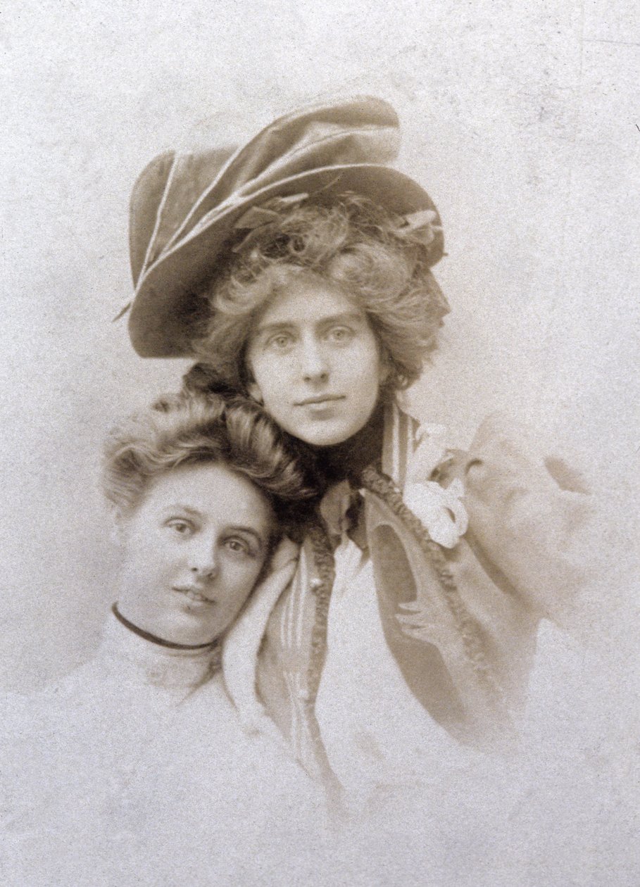 Natalie Clifford Barney a Renee Vivien, Francie, asi 1900 (čb fotografie) od Unknown photographer