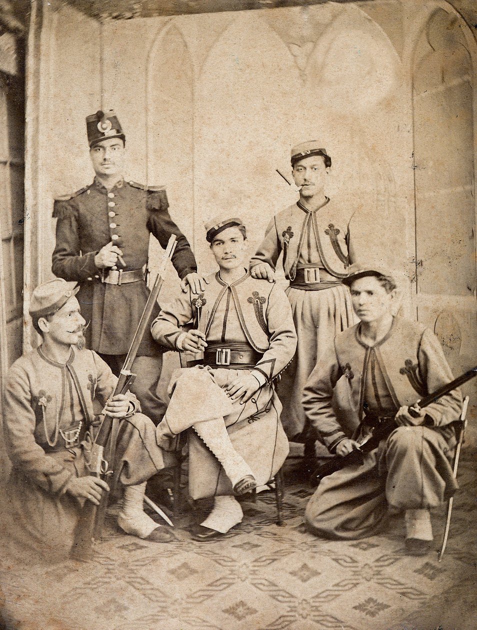 Papežské Zouaves - Papežské Zouaves - 1865 - od Unknown photographer