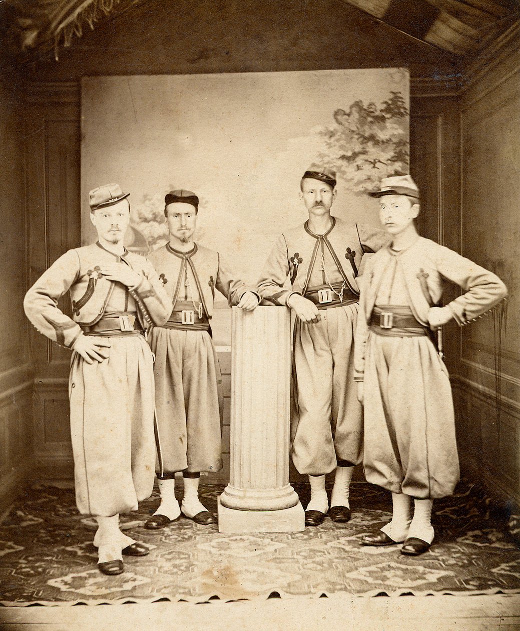 Papežské Zouaves - Papežské Zouaves - 1865 - od Unknown photographer