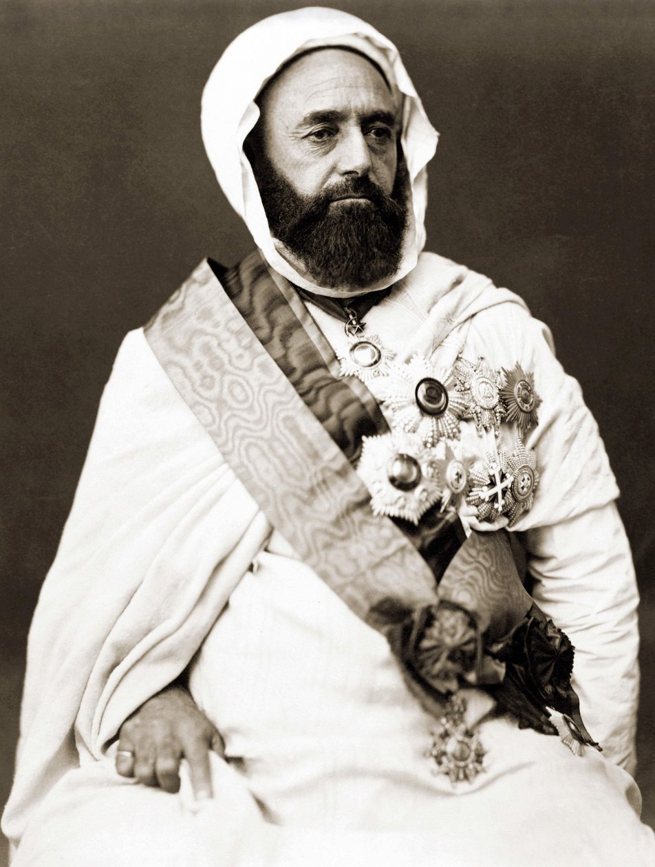 Portrét Abd el Kader (Abd El-Kader) kolem roku 1875. od Unknown photographer