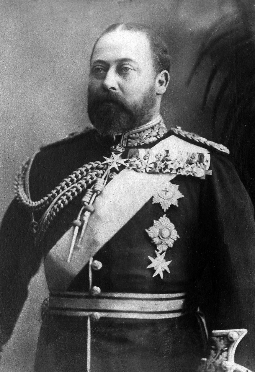 Portrét Alberta Edwarda, prince z Walesu, tehdejšího krále Anglie Velké Británie a Irska pod jménem Edward VII (1841-1910). od Unknown photographer
