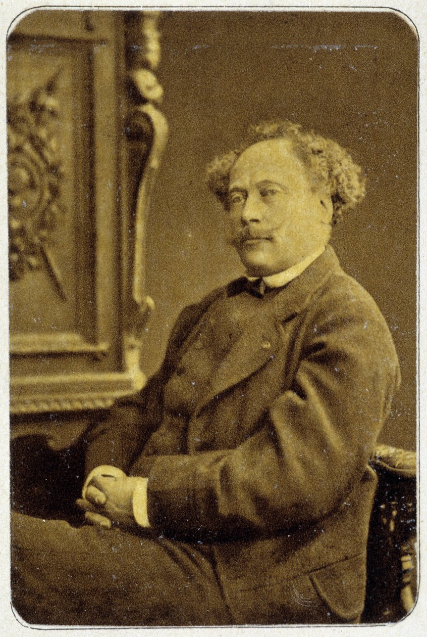 Portrét Alexandra Dumase Jr. (1824 - 1895) v roce 1884 od Unknown photographer