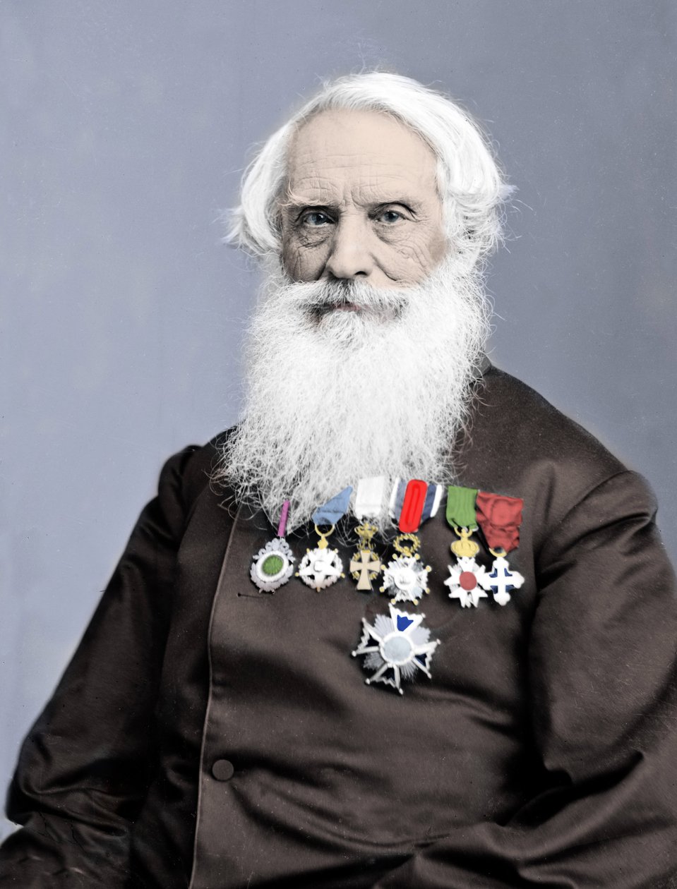 Portrét amerického vynálezce Samuela Finleyho Breese Morse (1791-1872) fotografie kolem roku 1860. od Unknown photographer