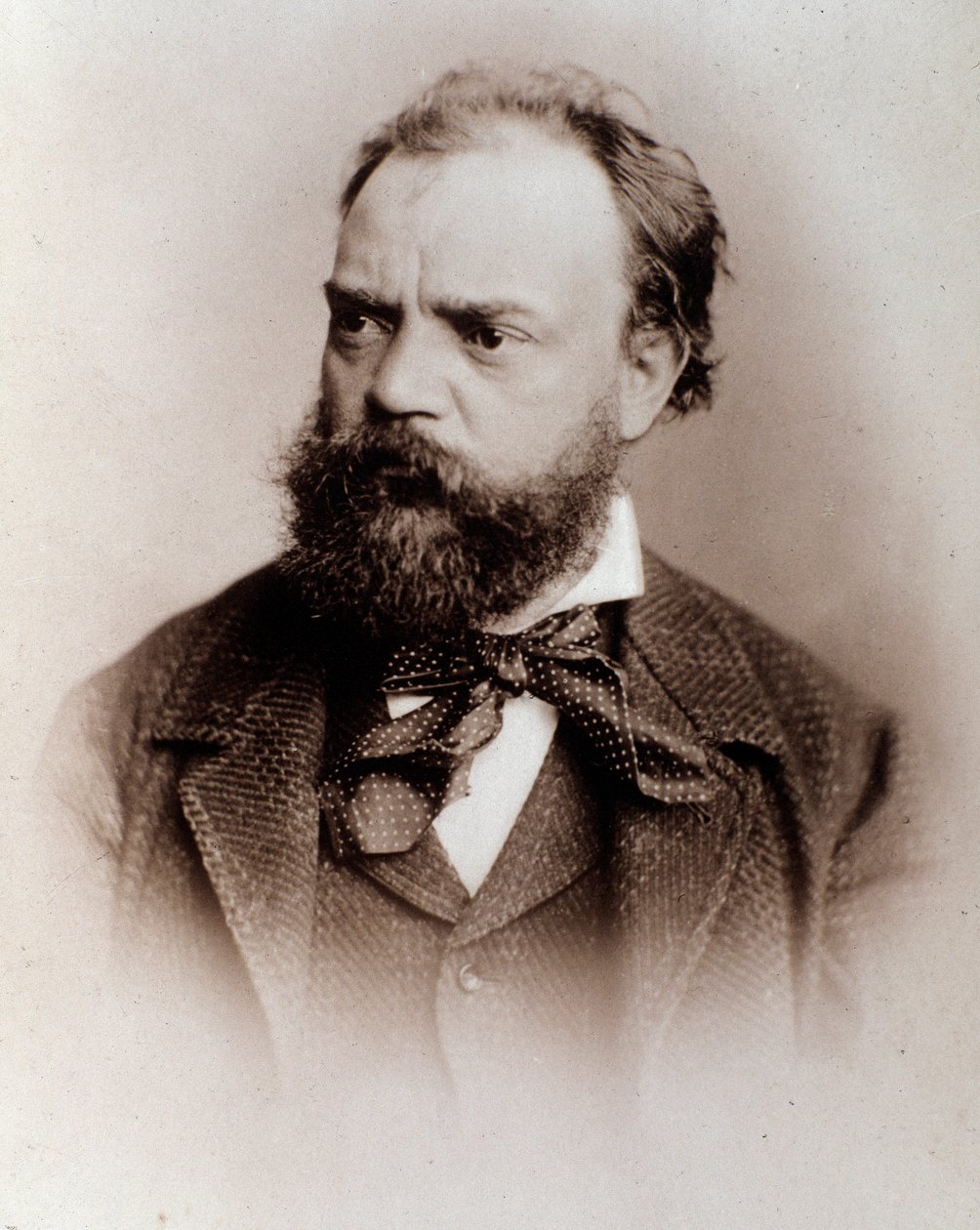 Portrét Antonína Dvořáka (1841-1901) anglický skladatel 19. století. Bologna, občanské bibliografické muzeum od Unknown photographer