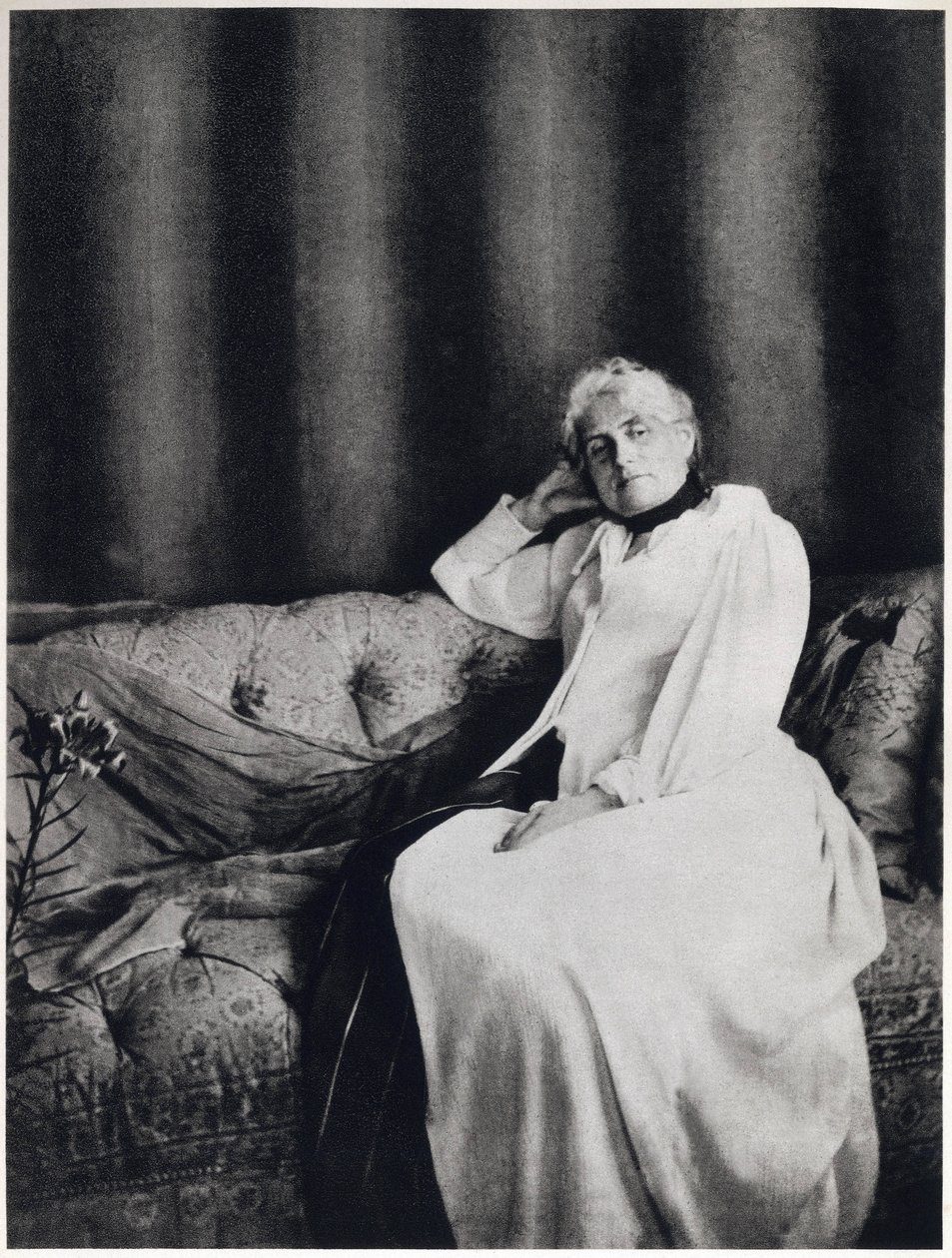 Portrét Berthe Morisot, kolem roku 1893 (černobílá fotografie) od Unknown photographer