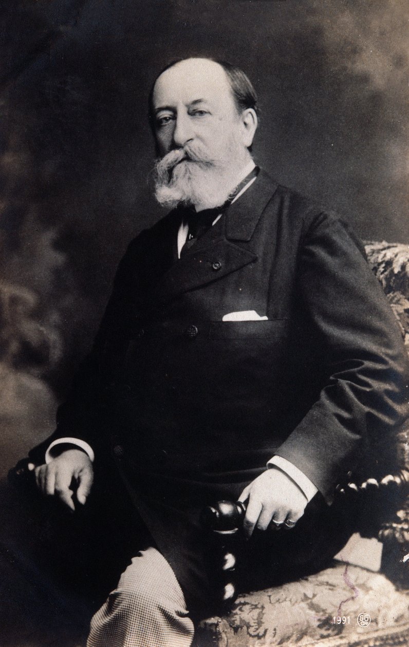 Portrét Camille Saint Saens (černobílá fotografie) od Unknown photographer
