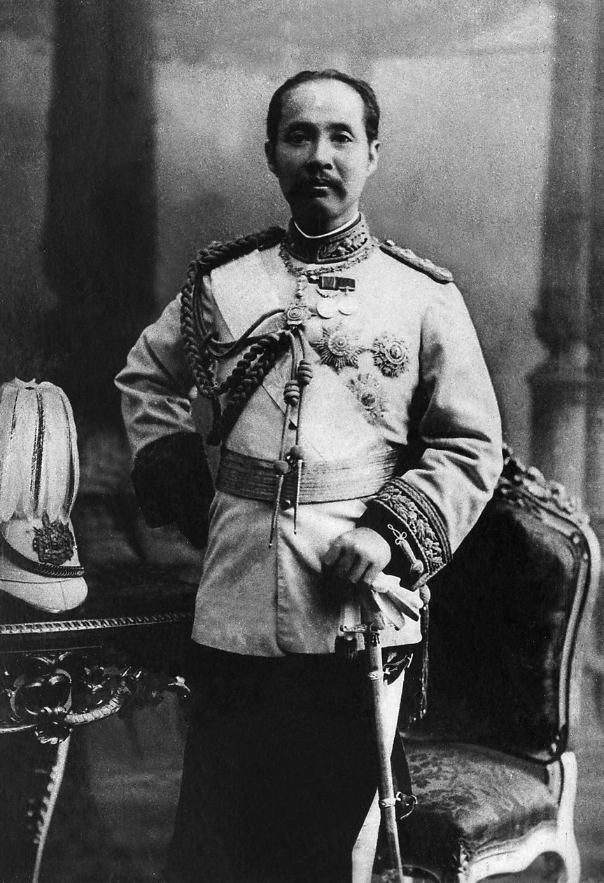 Portrét Chulalongkorna (1853-1919), známého jako Rama V, král Thajska (1868-1910). od Unknown photographer