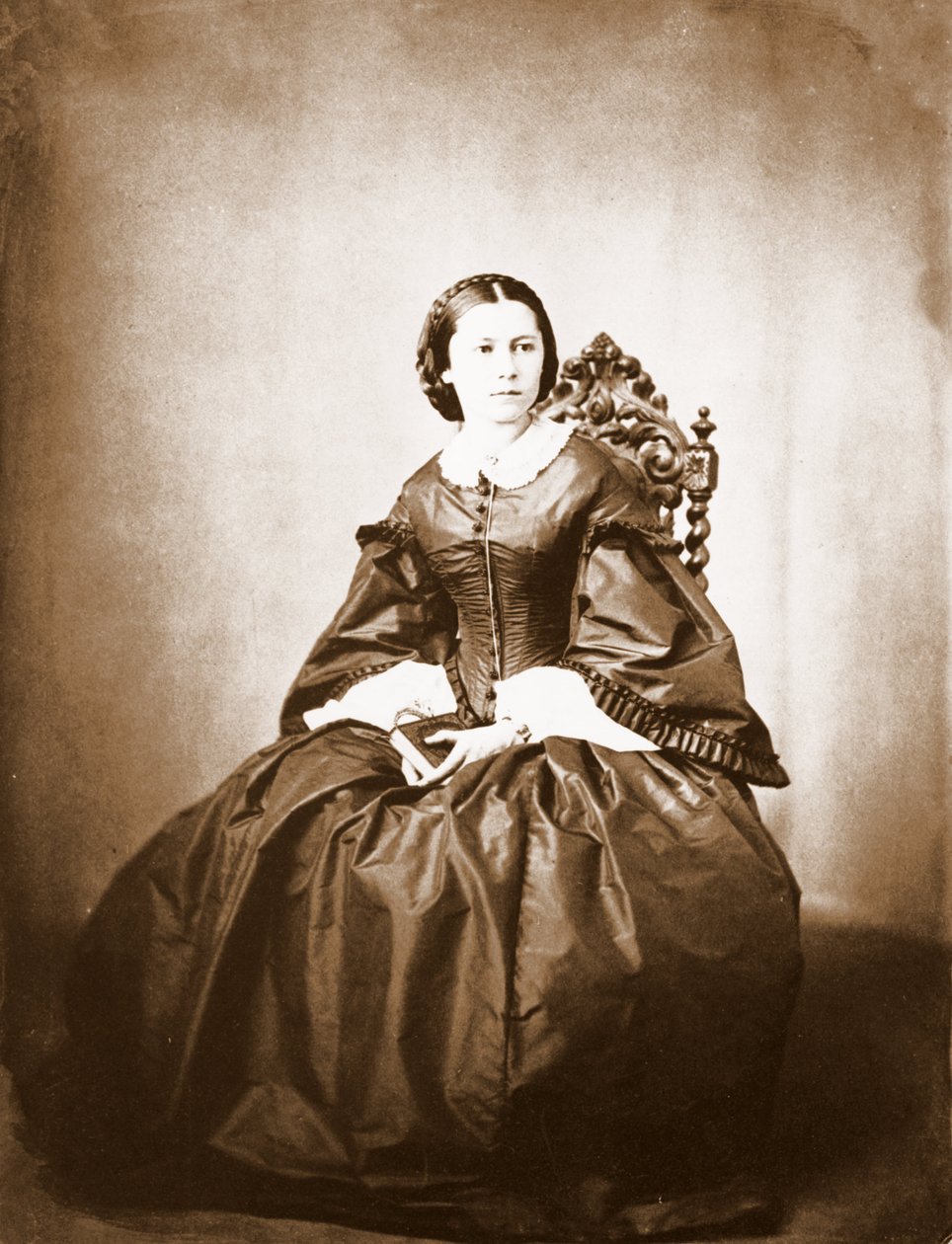Portrét Clary Schumannové (1819 - 1896), manželky Roberta Schumanna. od Unknown photographer