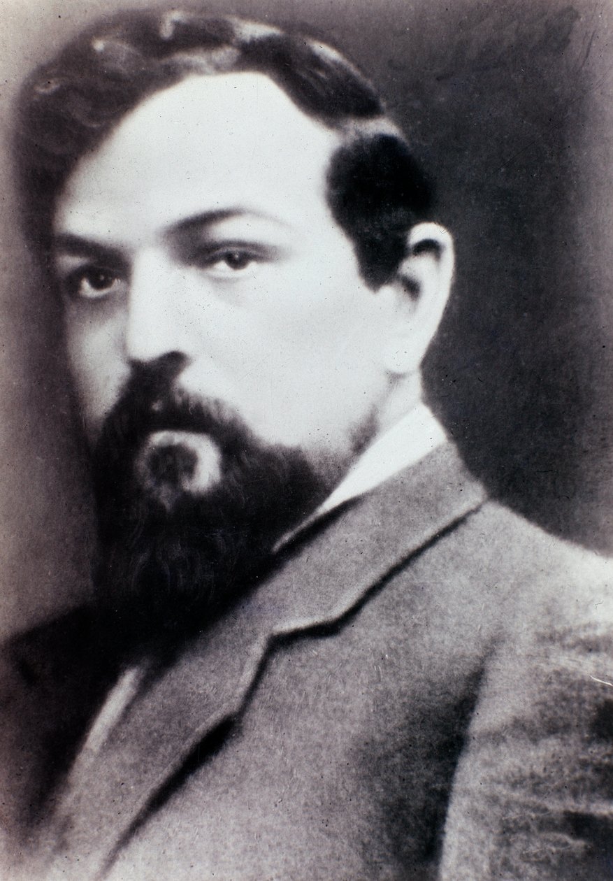 Portrét Clauda Debussyho (černobílá fotografie) od Unknown photographer