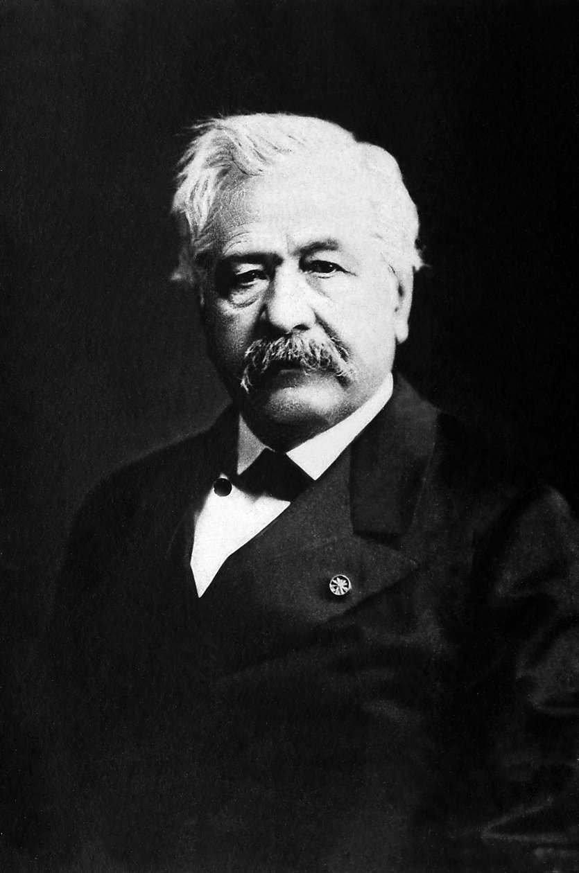 Portrét Ferdinanda de Lesseps (1805-1894), francouzského diplomata a podnikatele. od Unknown photographer