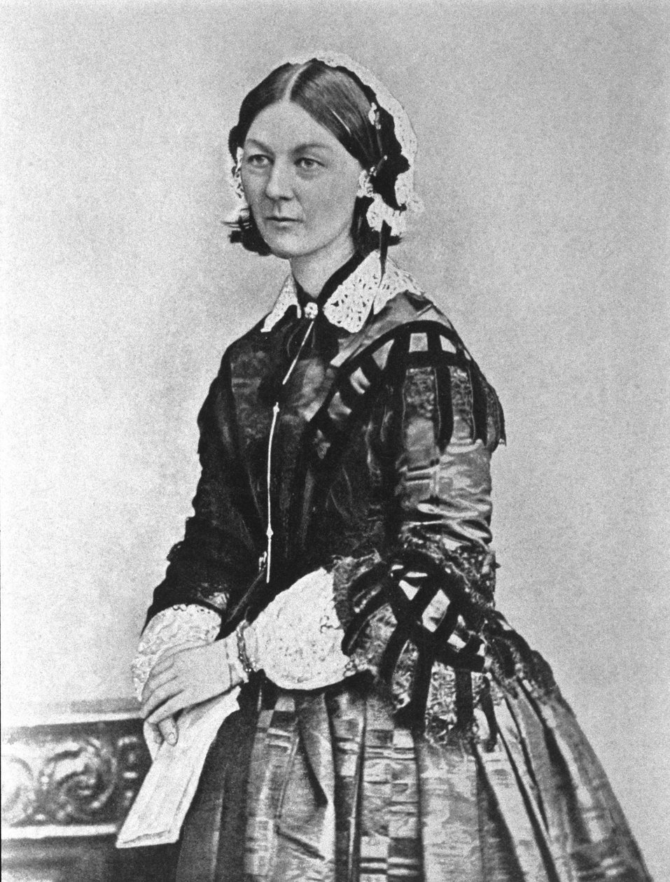Portrét Florence Nightingalové (1820 - 1910). Fotografie z 19. století. od Unknown photographer