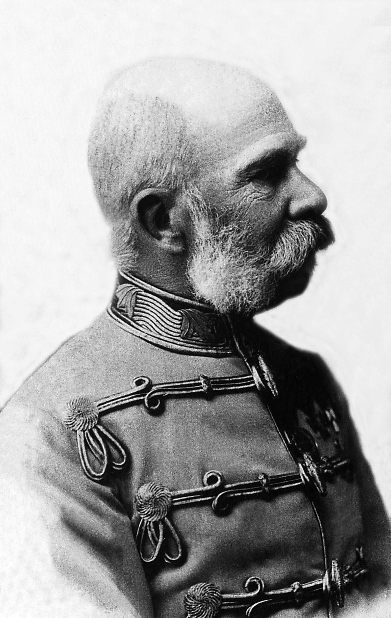 Portrét Františka Josefa I. Rakouského (1830-1916), rakouského císaře v letech 1848 až 1916, českého krále a uherského krále v letech 1867 až 1916. od Unknown photographer