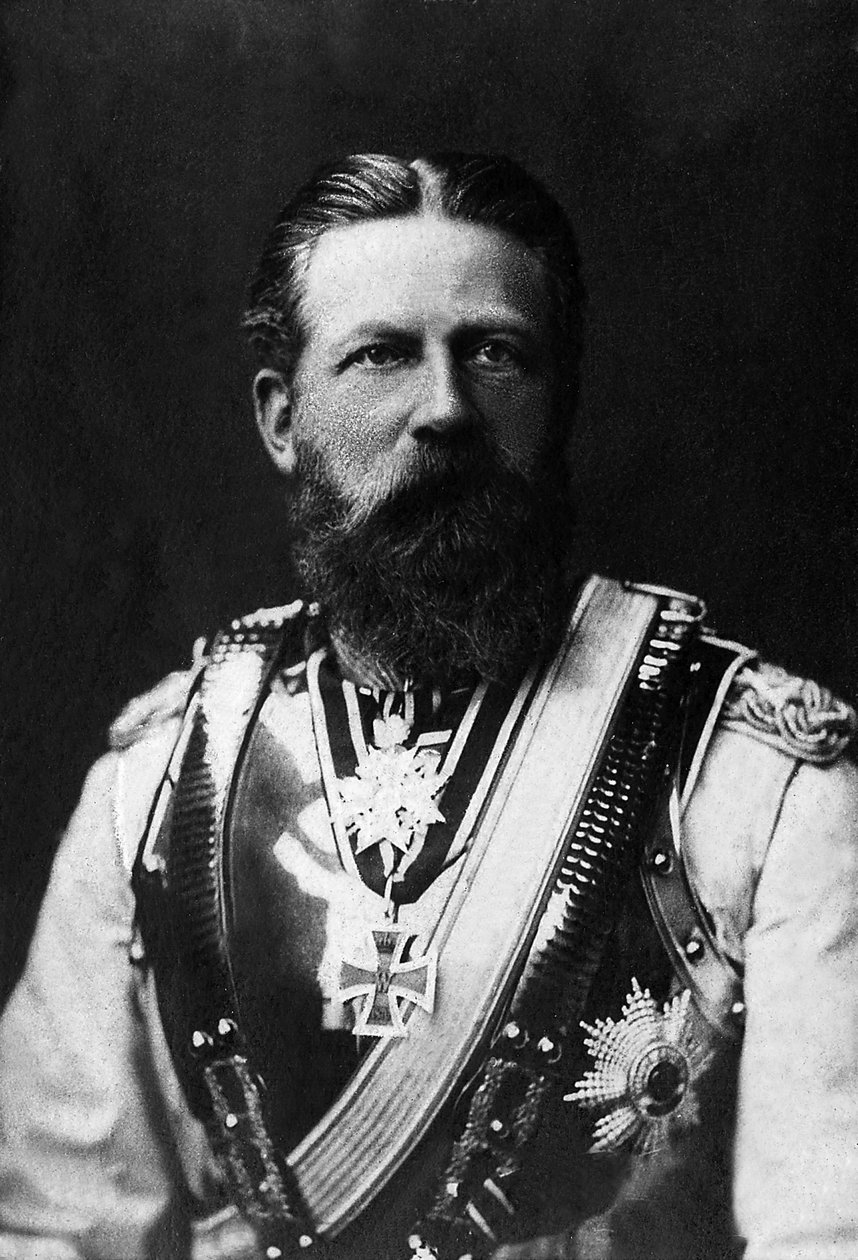 Portrét Fridricha III. (1831-1888), pruského krále a německého císaře v roce 1888 na 99 dní. od Unknown photographer