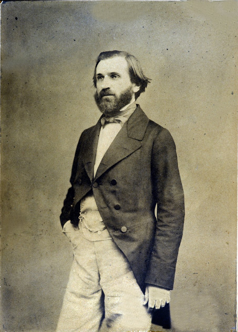Portrét Giuseppe Verdiho kolem roku 1845 Museo della Scala de Milan od Unknown photographer