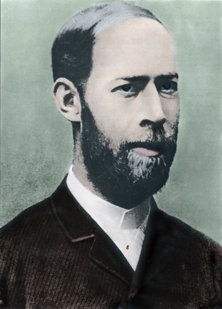 Portrét Heinricha Hertze od Unknown photographer