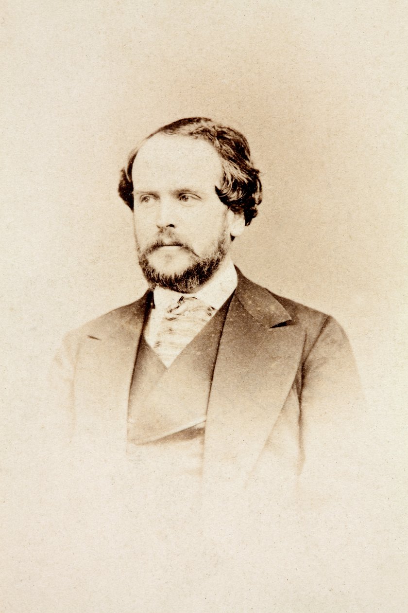 Portrét Itala Gardoniho, kolem roku 1860 (černobílá fotografie) od Unknown photographer