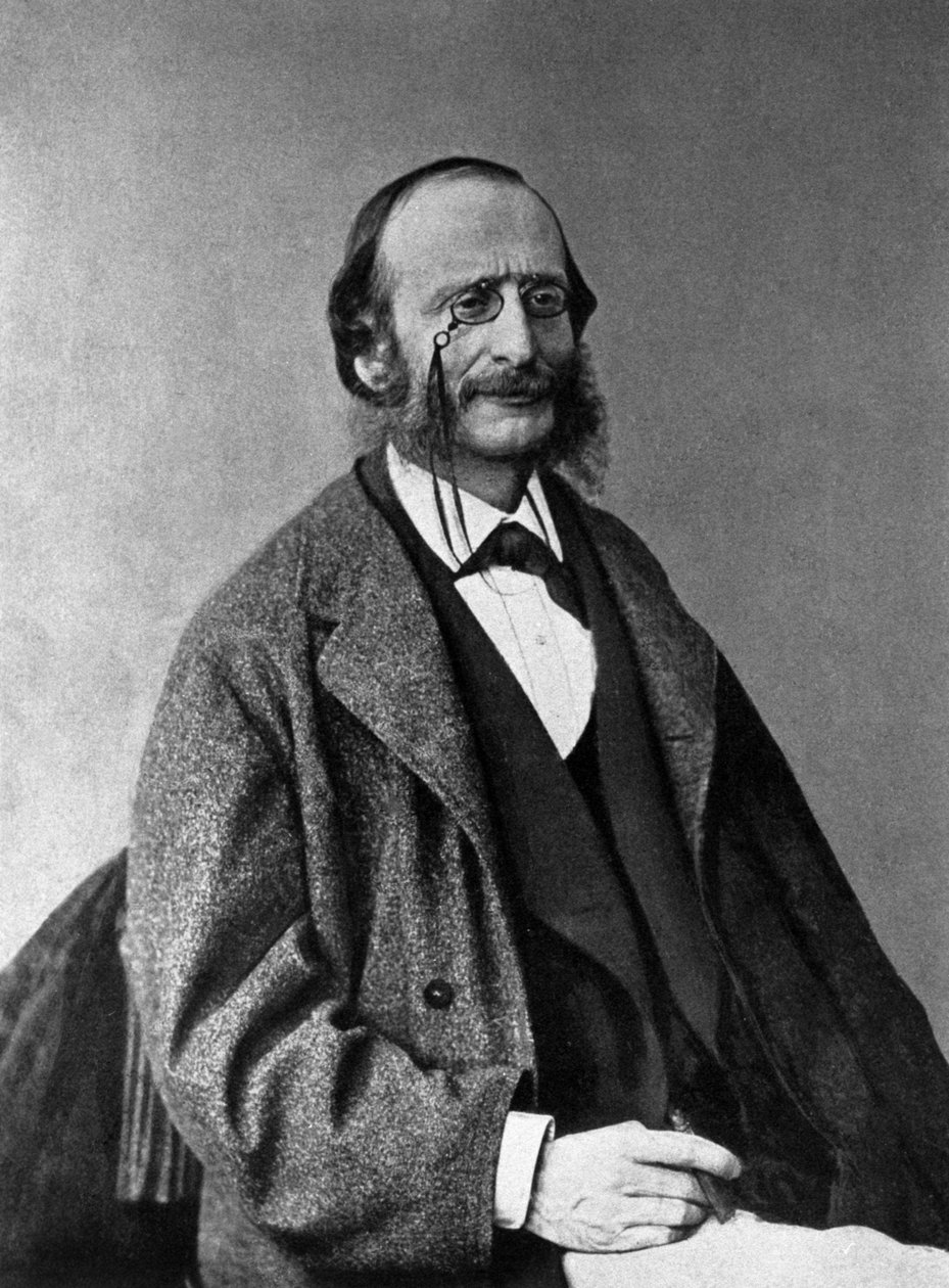 Portrét Jacquese Offenbacha (1819-1880), německého skladatele, naturalizujícího francouzštinu. od Unknown photographer