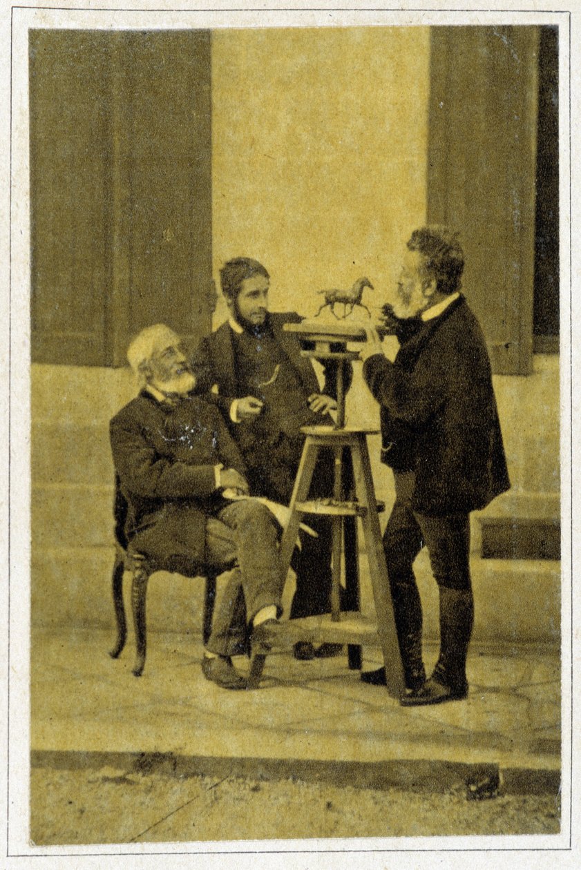 Portrét Jean Louis Meissonnier v roce 1880, francouzský malíř a karikaturista (1815 - 1891) od Unknown photographer