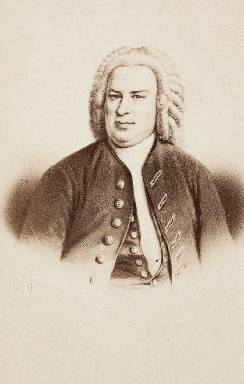 Portrét Johanna Sebastiana Bacha, z dřívějšího obrázku od Unknown photographer