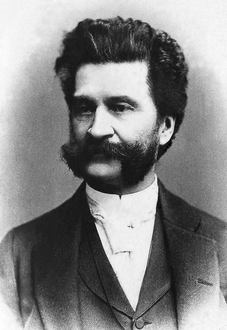 Portrét Johanna Strausse (1825-1899), rakouského skladatele. od Unknown photographer