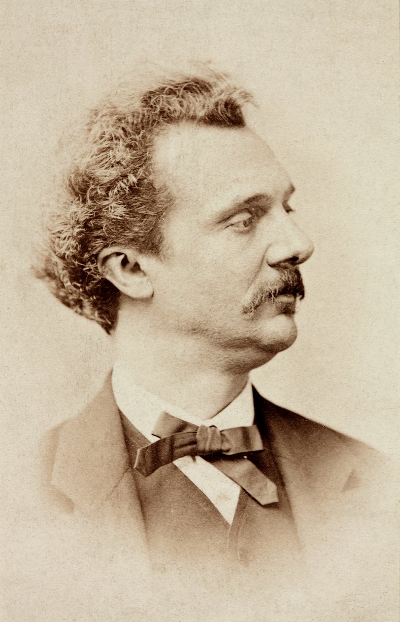 Portrét Josepha Tagliafica, cca 1860 (černobílá fotografie) od Unknown photographer