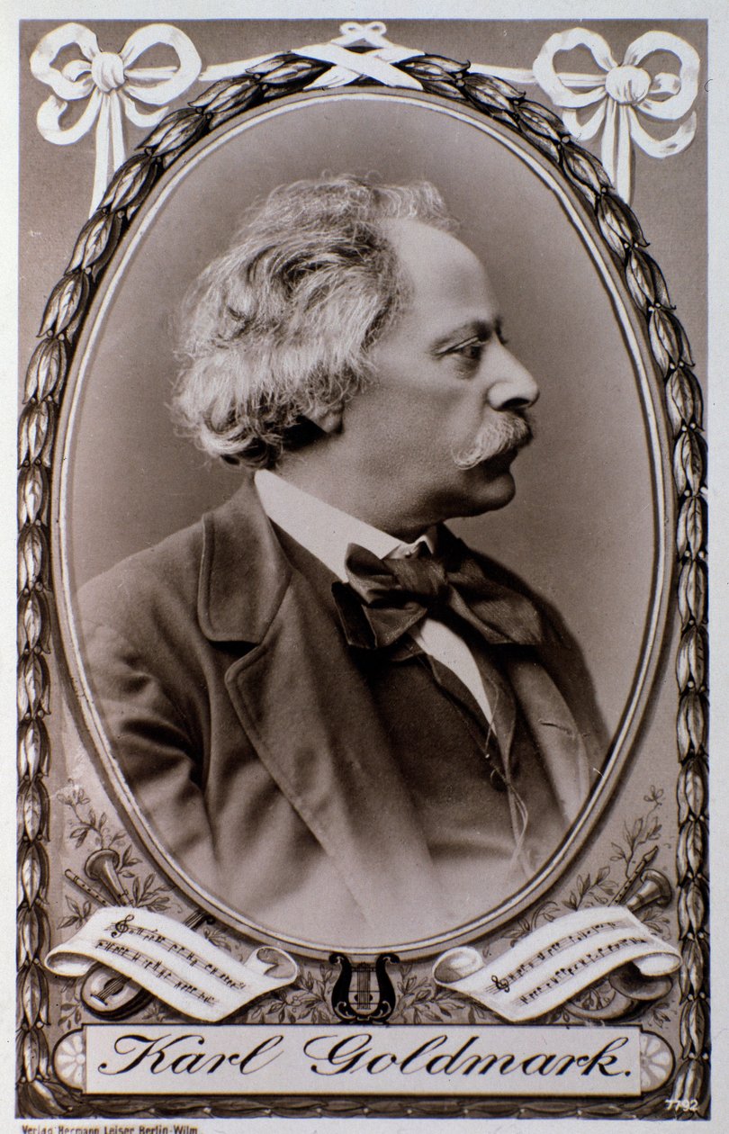 Portrét Karoly Goldmark (nebo Karla) (1830-1915) maďarského skladatele Fotografie. 19. století. Bologna, civilo Museo Museo od Unknown photographer