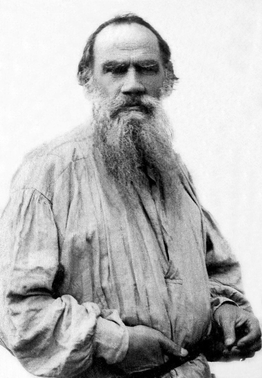 Portrét Lva Tolstého (1828-1910), ruského spisovatele. od Unknown photographer