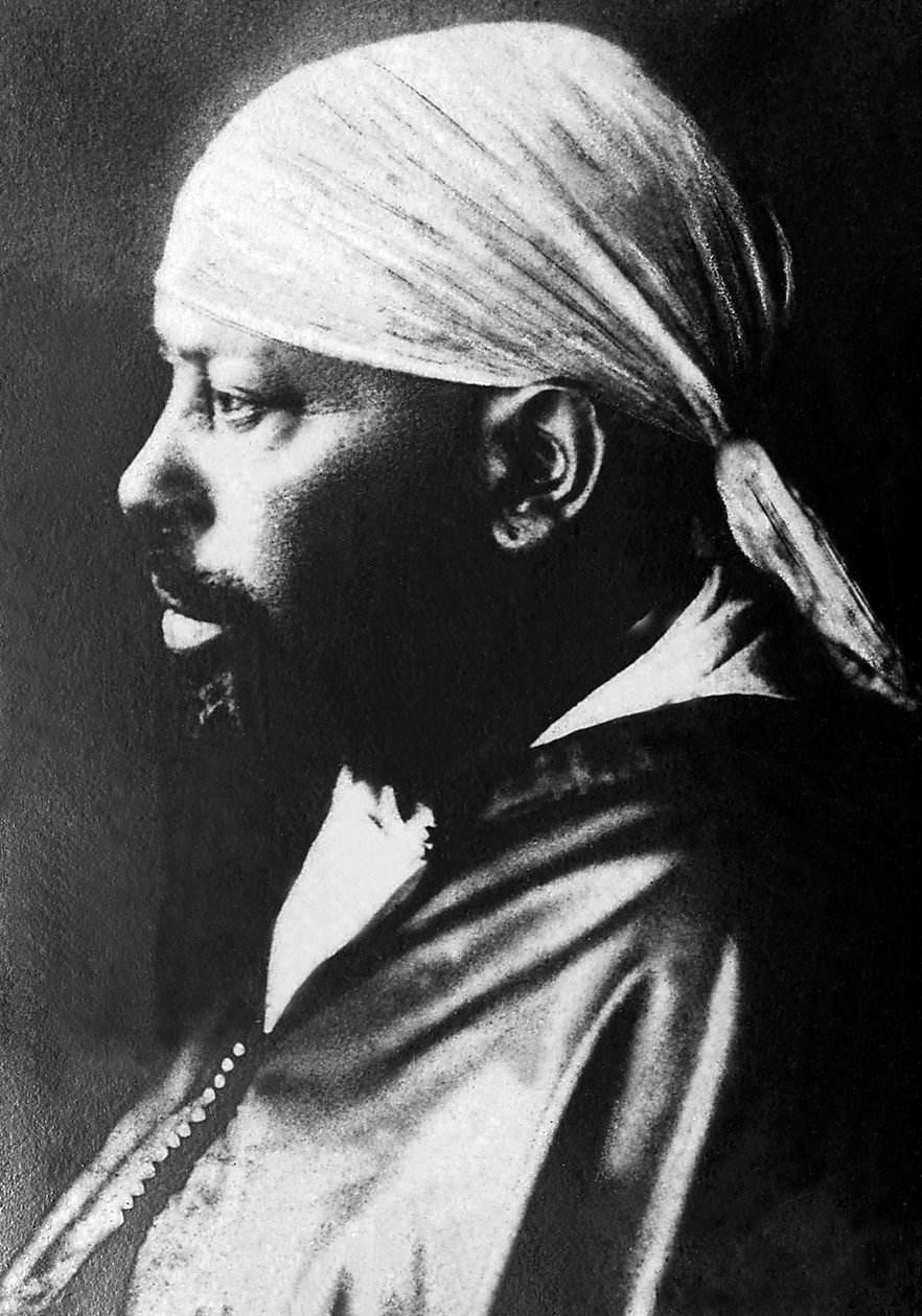 Portrét Menelika II. (1844-1913), etiopského císaře (1889-1913). od Unknown photographer
