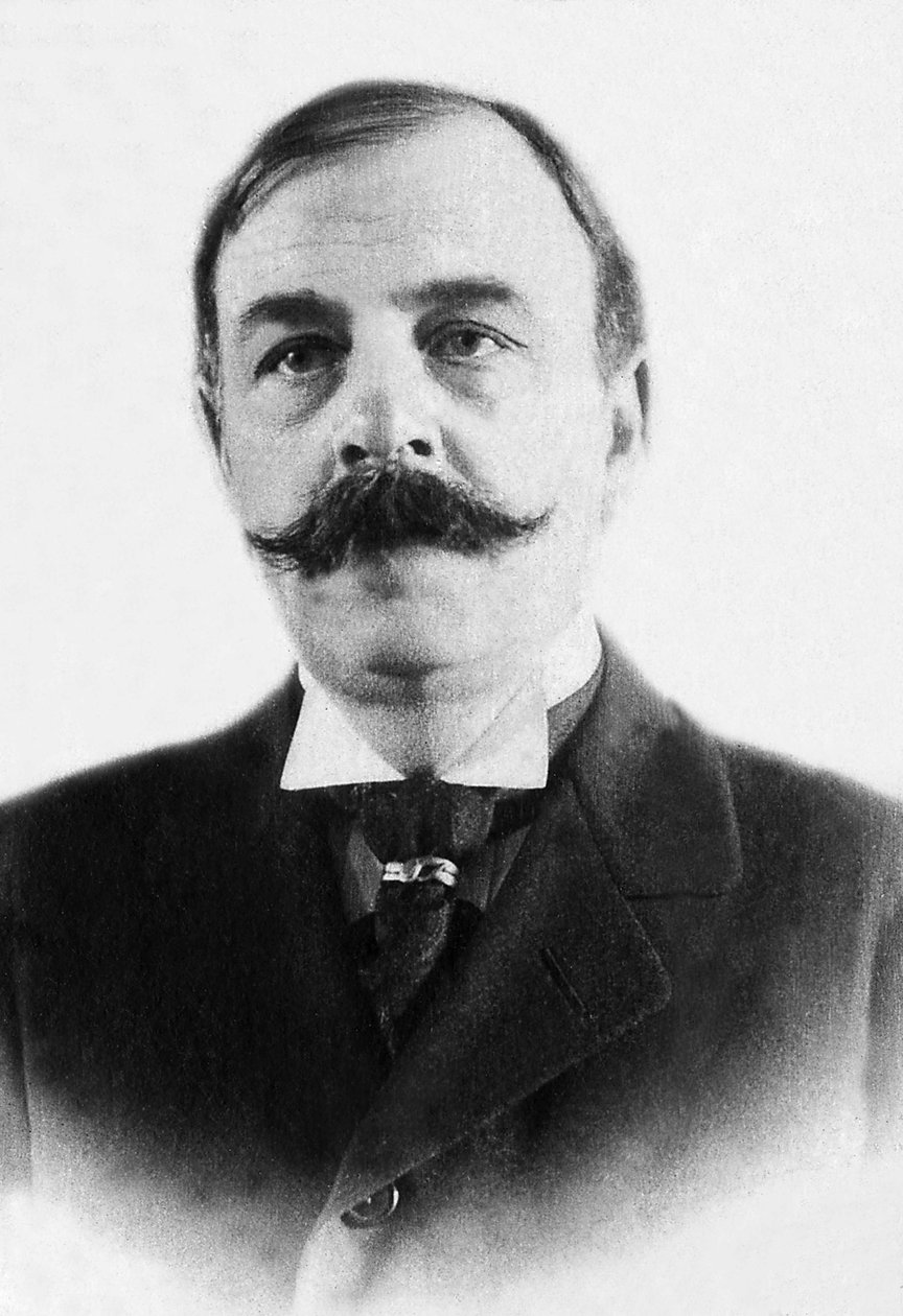 Portrét Octave Mirbeau (1848-1917), francouzský spisovatel a romanopisec. od Unknown photographer