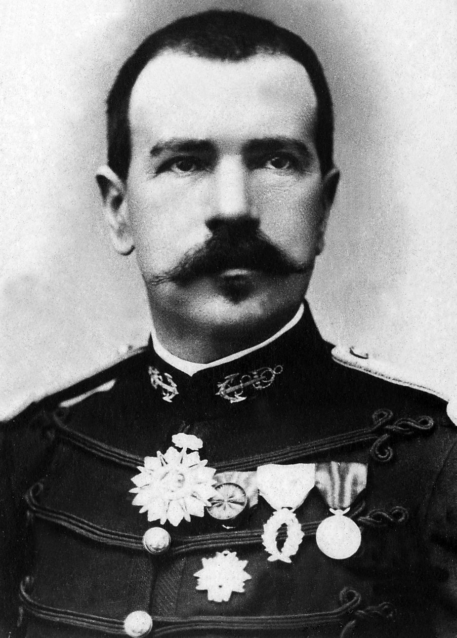 Portrét Parfait Louis (Perfect-Louis) Monteil (1855-1925), poručík, plukovník námořní pěchoty a průzkumník Afriky a Indočíny. od Unknown photographer