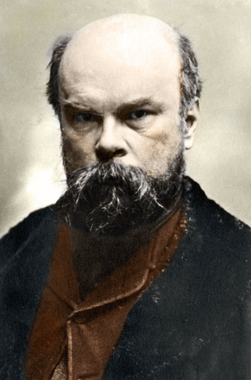 Portrét Paula Verlaina (1844-1896), francouzského básníka. od Unknown photographer