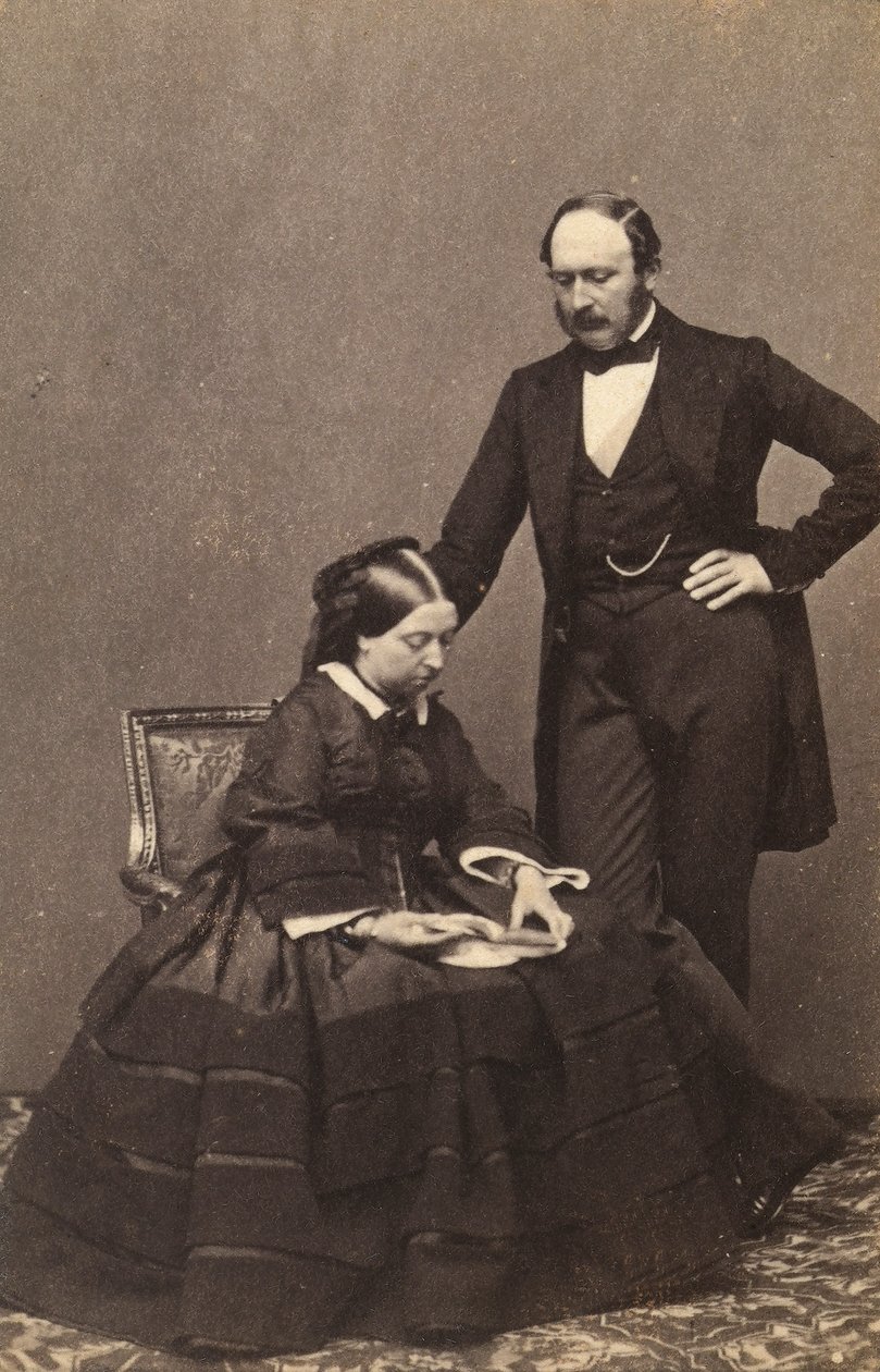 Portrét anglické královny Viktorie a sasko-kobursko-gothajského prince-konzora Alberta od Unknown photographer