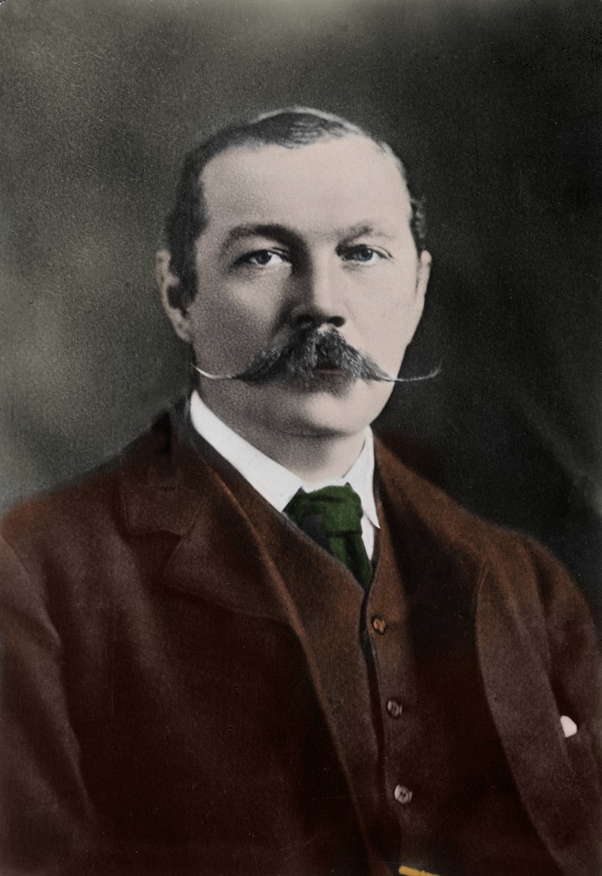 Portrét Sira Arthura Conana Doyla (1859-1930), anglického spisovatele, tvůrce postavy „Sherlocka Holmese“. od Unknown photographer