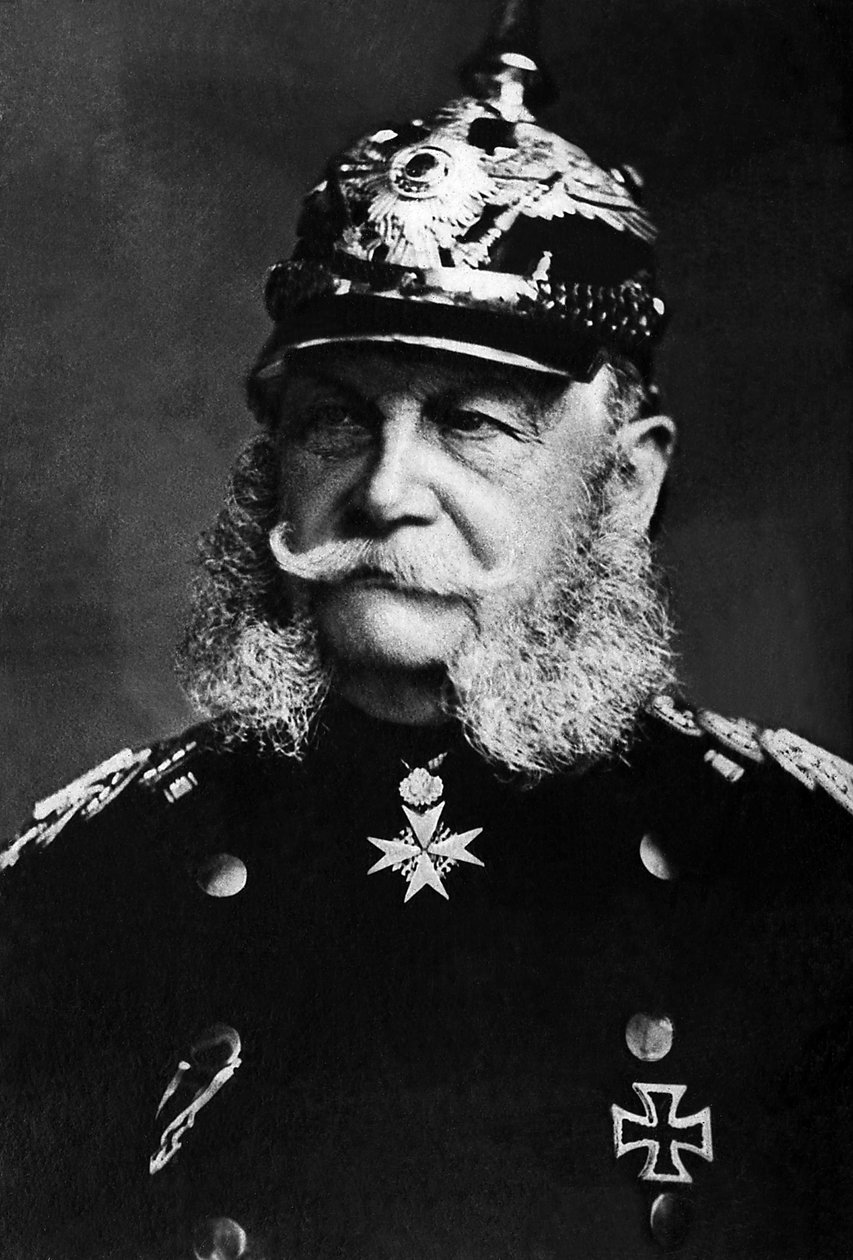 Portrét Viléma I. (1797-1888), pruského krále v letech 1861 až 1888, stal se německým císařem v letech 1871 až 1888. od Unknown photographer