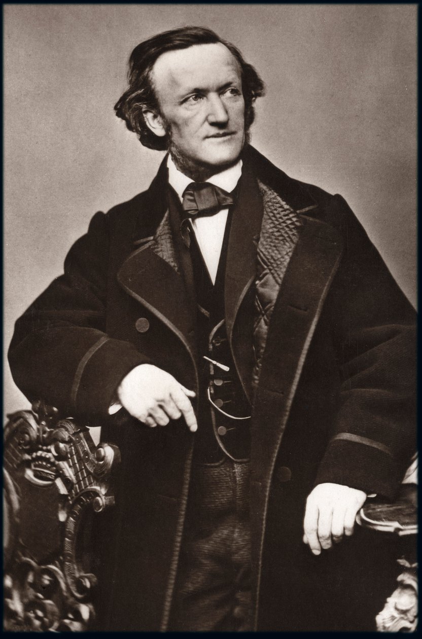 Portrét skladatele Richarda Wagnera (1813-1883) - Portrét Richarda Wagnera (1813-1883), německého skladatele. od Unknown photographer
