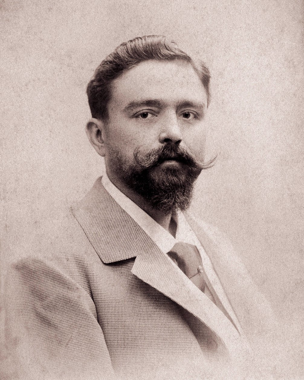 Portrét skladatele a klavíristy Isaaca Albenize (1860-1909) ve věku 35 let. Fotografie z roku 1895. Madrid. Albenizova nadace. od Unknown photographer