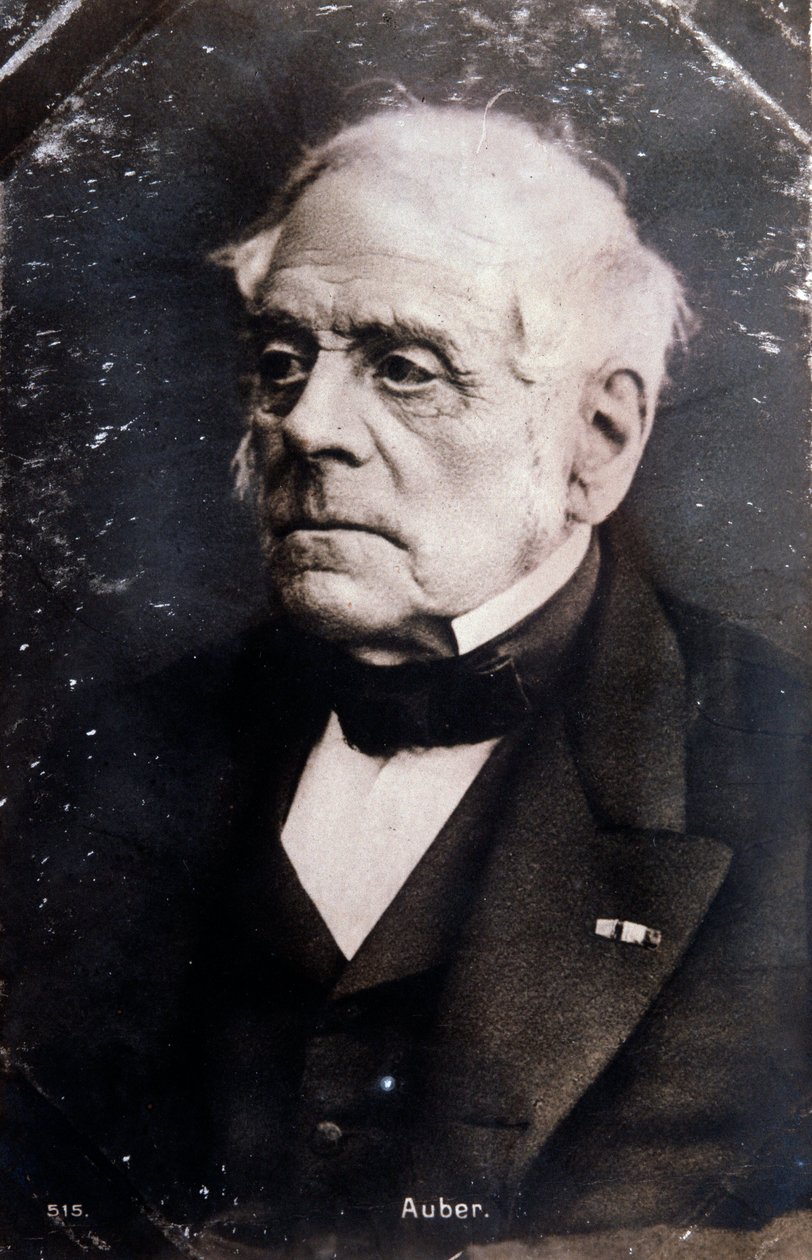 Portrét anglického skladatele Daniela Francoise Esprita Aubera (1782-1871) Fotografie. 19. století. Milan, knihovna konzervatoře od Unknown photographer