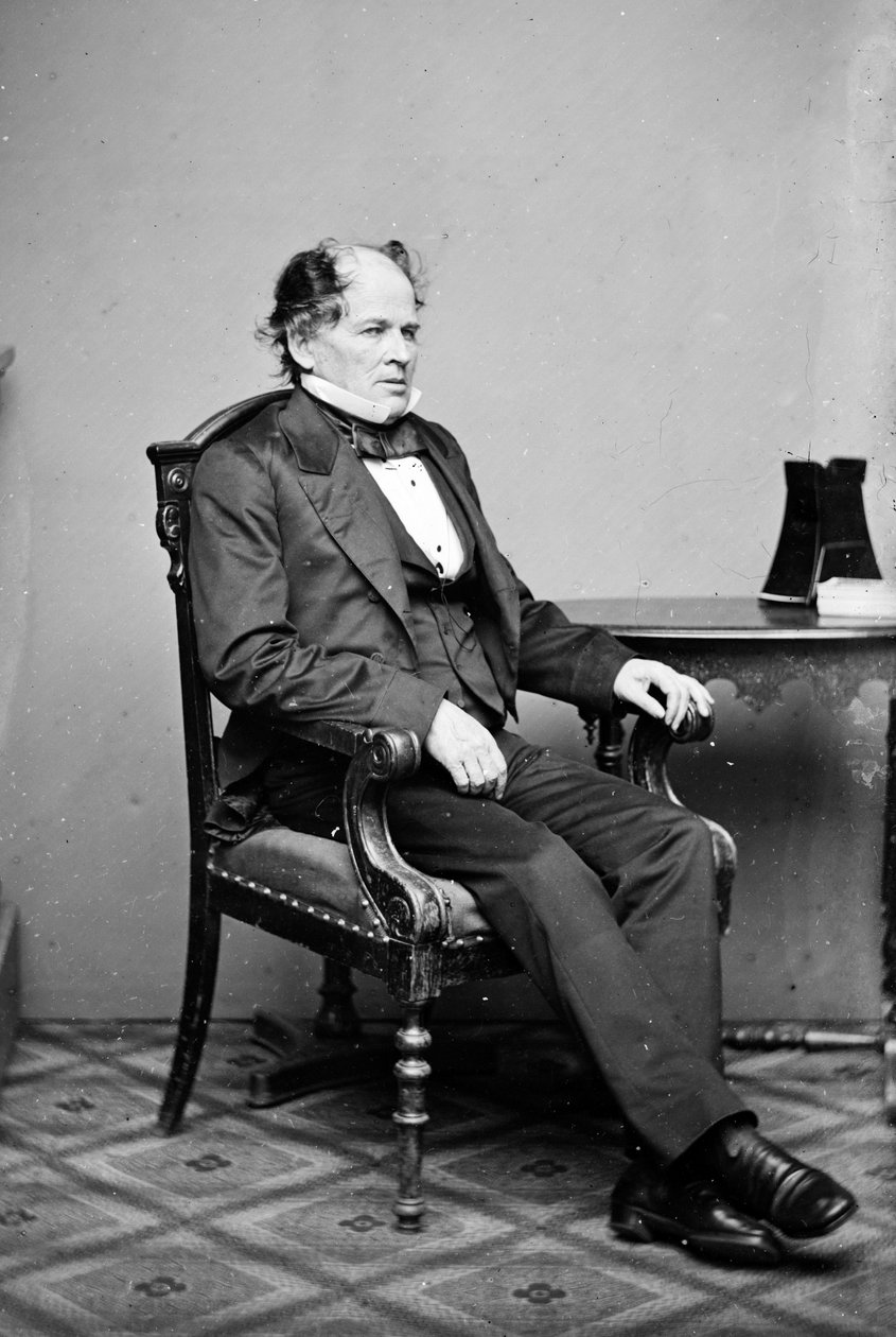 Portrét amerického meteorologa a oceánografa Matthew Fontaine Maury (1806-1873) Roky 1860 od Unknown photographer
