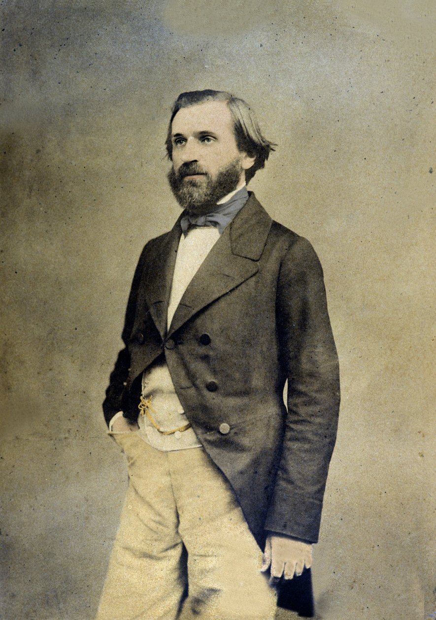 Portrét italského skladatele Giuseppe Verdiho (1813 - 1901). od Unknown photographer