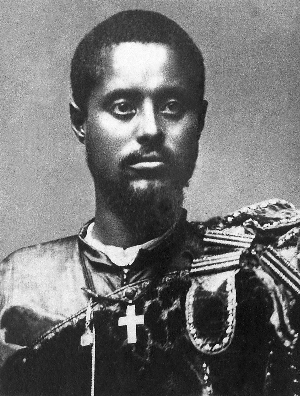 Ras Makonnen (Mekonnen Welde Mikael) (Abba Qagnew) (1852-1906)), Ras Habešský (Etiopie), vrchní velitel etiopské armády, místokrál Hararu v r. od Unknown photographer