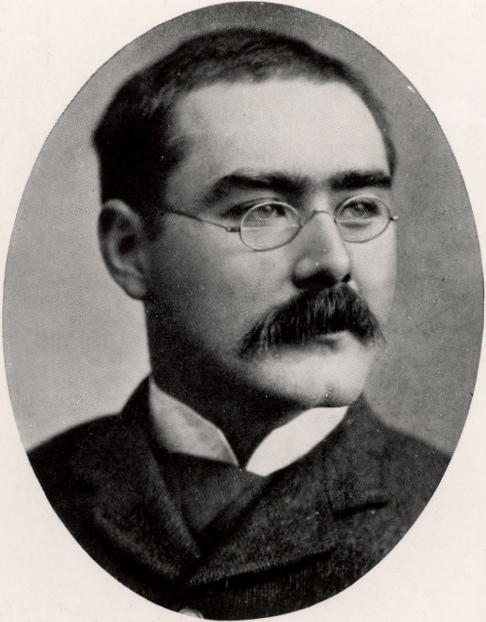 Rudyard Kipling (1865-1936) anglický novinář, prozaik a básník (tisk) od Unknown photographer