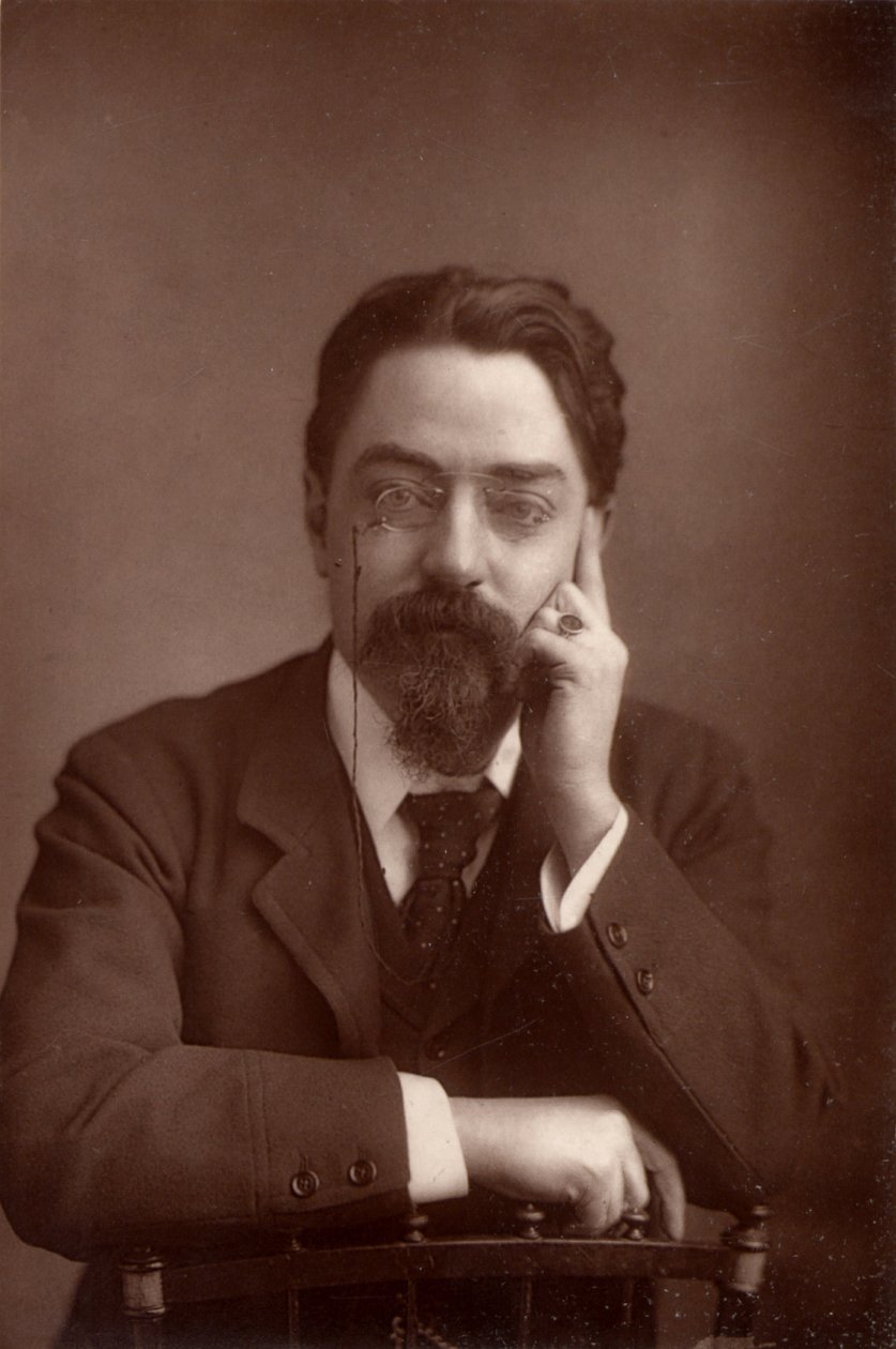 Sidney Webb, baron Passfield (1859-1947), anglický politický ekonom a sociální reformátor, asi 1890 (čb fotografie) od Unknown photographer