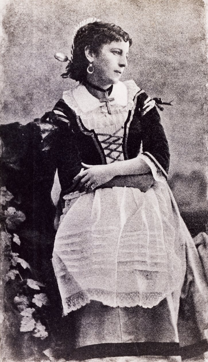 Teresina Brambilla (1845-1921) v divadelním kostýmu od Unknown photographer