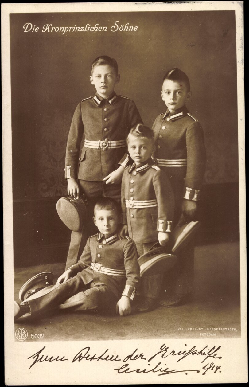 Synové korunní princezny, Prusko, NPG 5032 od Unknown photographer