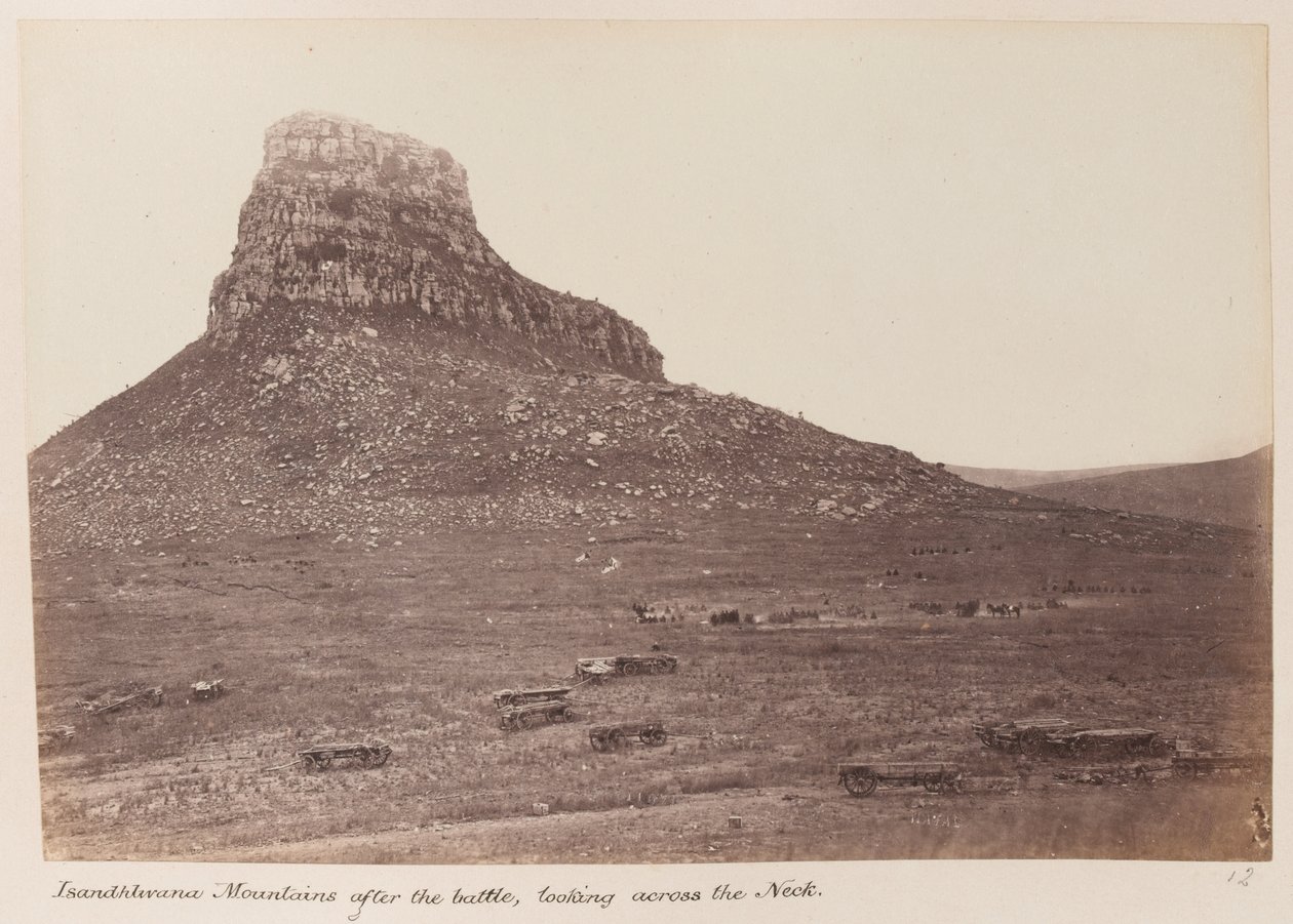 Bitevní pole Isandlwana od Unknown photographer