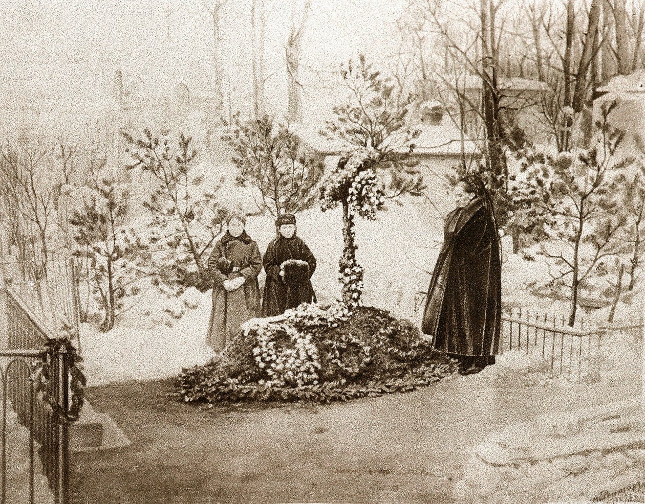 Rodina ruského spisovatele Fjodora Dostojevského (Dostojevskij nebo Dostojevskij od Unknown photographer